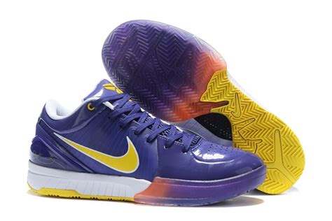 Nike Zoom Kobe 4 Protro “Lakers Away” PE Purple Yellow - FavSole.com