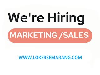 Lowongan Kerja Marketing Sales Di Semarang Loker Semarang Portal