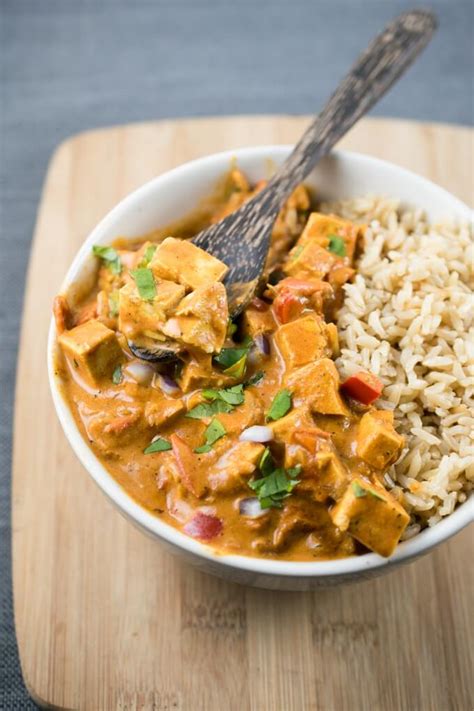 Tofu Tikka Masala Recipe Dairy Free Vegan Slow Cooker Option