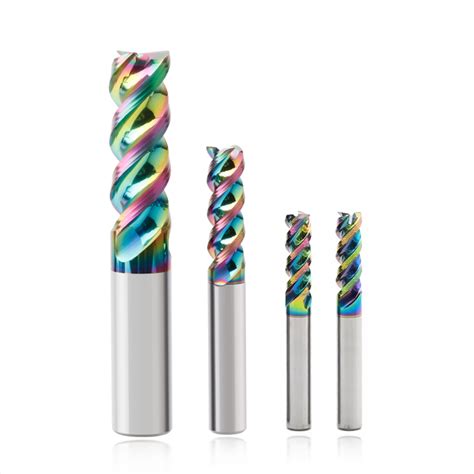 Good Wear Resistance CNC Tool Coating Solid Carbide Square 3 Flute 45