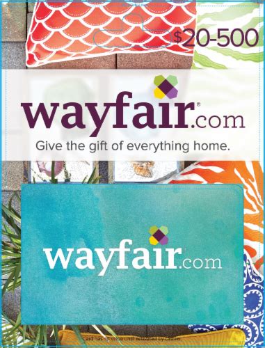 Wayfair Gift Card Activate And Add Value After Pickup