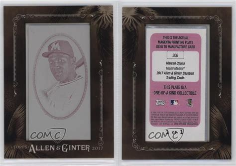 2017 Allen Ginter S Mini Printing Plate Magenta Framed 1 1 Marcell