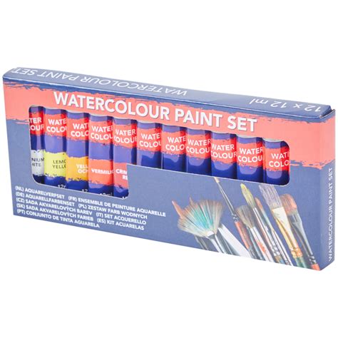 Set de 12 pinturas acrílicas base al agua