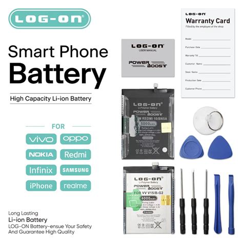 Jual LOG ON BATERAI XIAOMI REDMI 6A BN37 BATRE POWER BOOST BATTERY