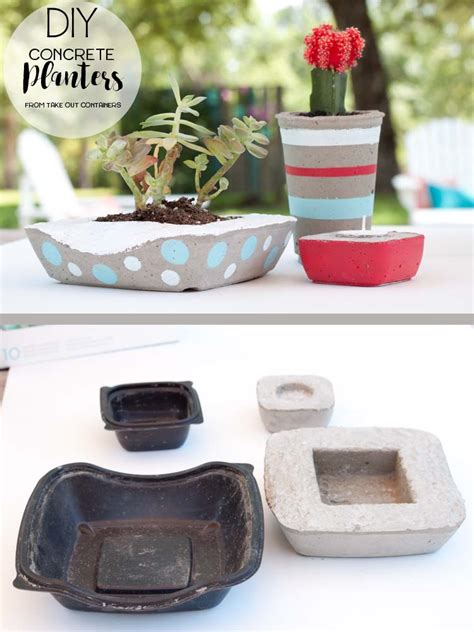 Diy Concrete Planters Southern Revivals