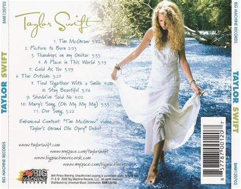 Taylor Swift - Album (Standard Edition) - Back Cover | Track List: 1