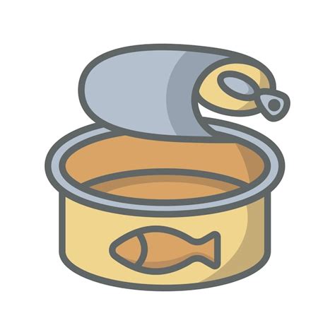 Premium Vector Canned Fish Icon Vector On Trendy Design