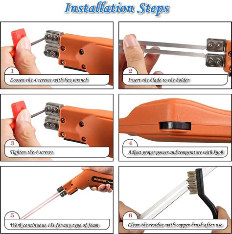 DOMINOX Hot Knife Foam Cutter Foam Cutting Tool Kit Heavy Duty Case Styrofoam Cutter For Cutting