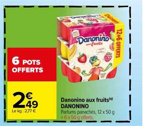 Promo Danonino Aux Fruits Danonino Chez Carrefour ICatalogue Fr