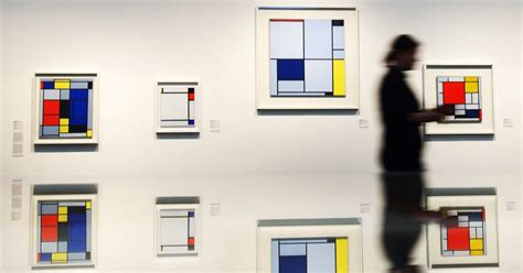 Culture Un tableau de Piet Mondrian accroché à l envers depuis 77 ans