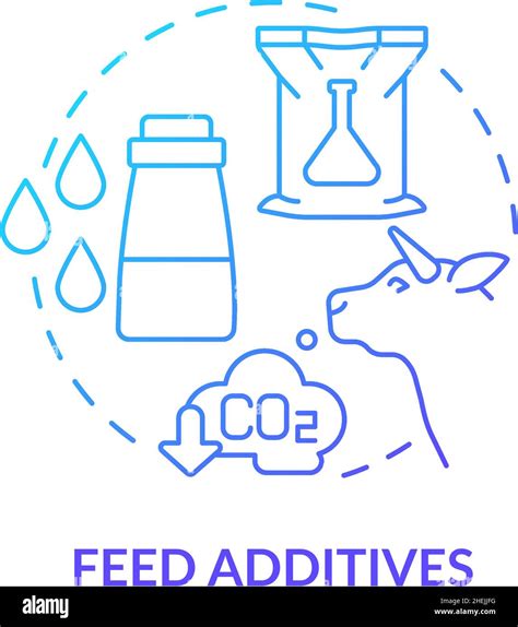 Feed Additives Blue Gradient Concept Icon Stock Vector Image And Art Alamy