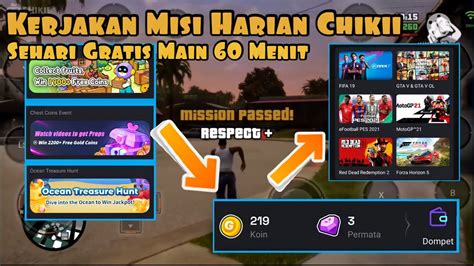 Tutorial Mendapatkan Koin Gratis Di Aplikasi Cloud Game Chikii YouTube