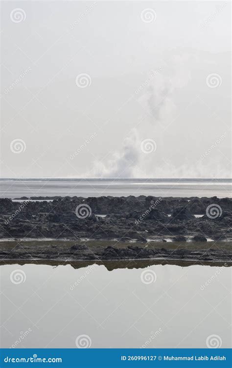 Panorama of the Sidoarjo Mud or Lapindo Mud is a Hot Mud Eruption Event ...