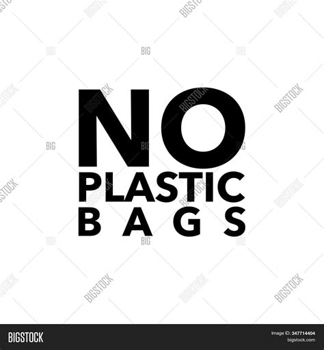 No Plastic Campaign. Vector & Photo (Free Trial) | Bigstock