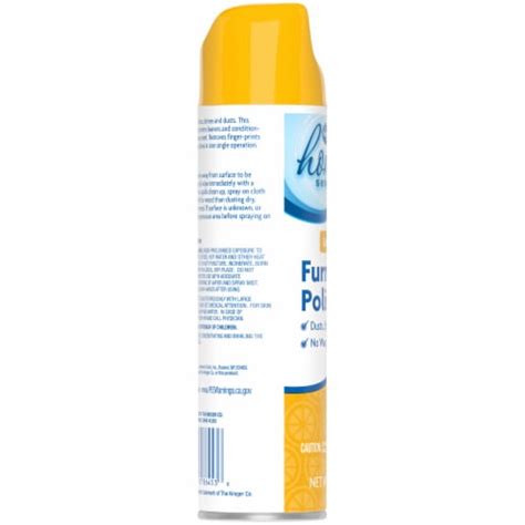 Kroger Lemon Scent Furniture Polish Aerosol Can 9 7 Oz Ralphs