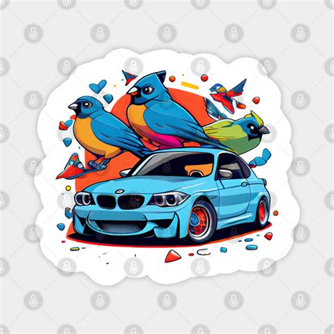 BMW m3 cartoon style - Bmw M3 - Magnet | TeePublic