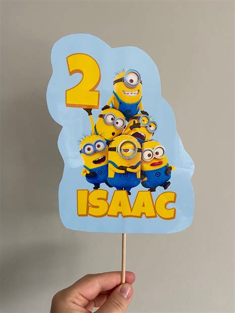 Minion Happy Birthday Cake Topper