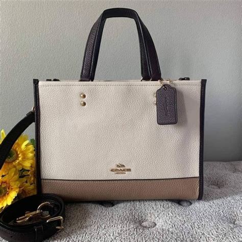 C2182 Original Coach Dempsey Carryall In Colorblock Signature Canvas