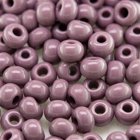 Preciosa Czech Glass Seed Bead 5 0 Mauve Shadows Opaque • Boundless Beads