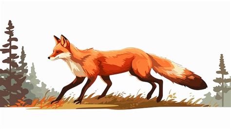 Un Dessin D Un Renard Qui S Appelle Renard Vecteur Premium G N R