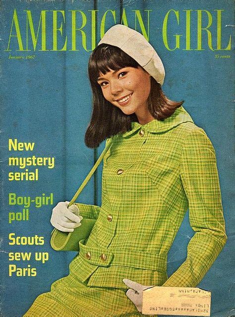 Stunning Lime Green Fashion On American Girl Magazine Cover 1967