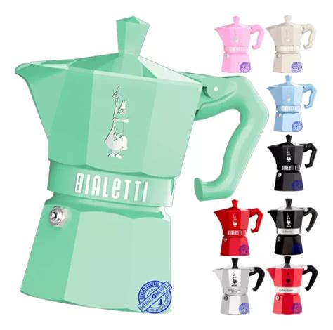 Cafetera Bialetti Italiana Moka Exclusive Tazas Verde Agua Mundo