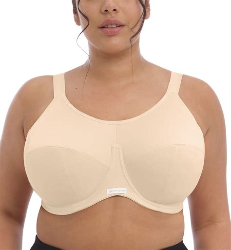 Elomi Energise J Hook Underwire Sports Bra 8041 38dd Nude