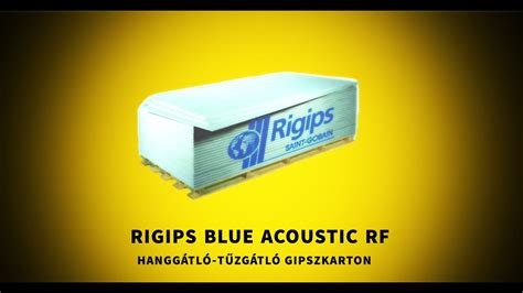 Rigips Blue Acoustic RF hanggátló tűzgátló gipszkarton YouTube