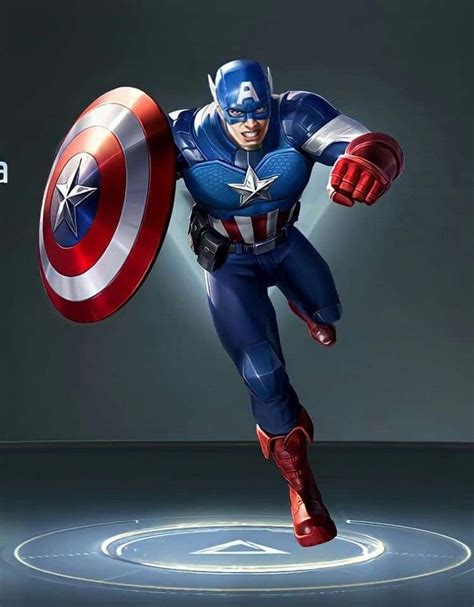 Captain America Flying Through The Air With His Shield