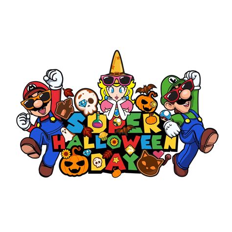 Super Mario Bros Halloween Graphic: Fun and Festive Gaming Decor for ...