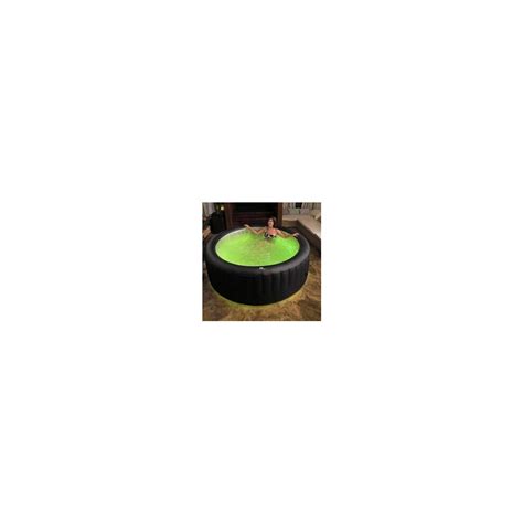 Mspa LED Glow Round 6 Person Aurora Inflatable Hot Tub Portable Pool On OnBuy