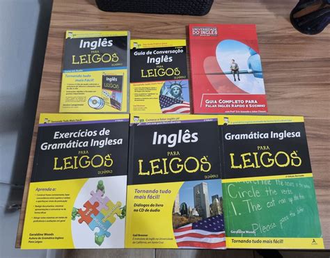 Megakit Inglês para Leigos Livros e Cds Livro For Dummies Nunca