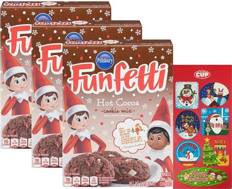 Amazon Funfetti Hot Cocoa Cookie Mix Pack Of 3 15 Oz Boxes