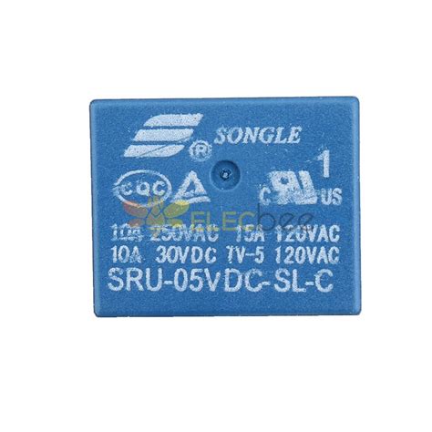 5Pcs SRU-05V 12V 24VDC-SL-C 5V 12V 24V DC 10A 5Pin Relay Module 5V