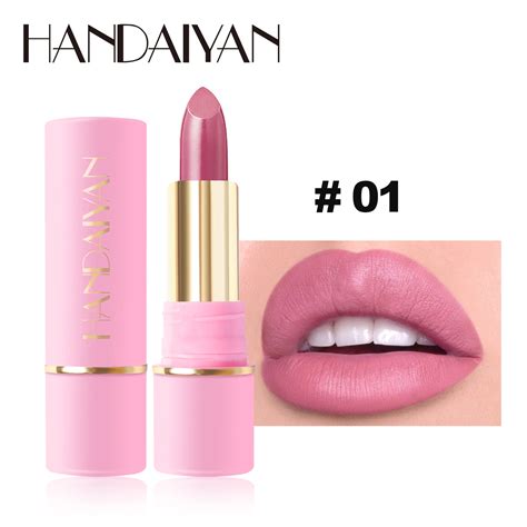 Handaiyan Matte Waterproof Velvet Pink Nude Lipstick Sexy Red Brown