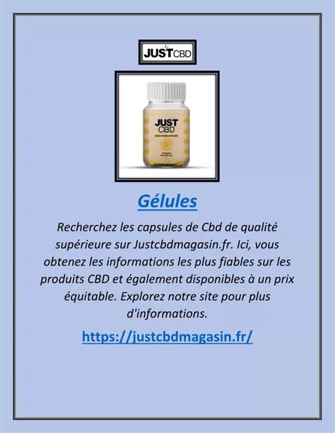 PPT gélules Justcbdmagasin fr PowerPoint Presentation free