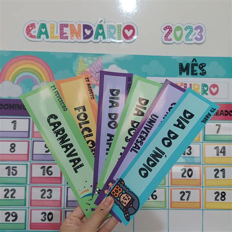 Calendário Interativo 2024 Prof Amor Professora e Escritora