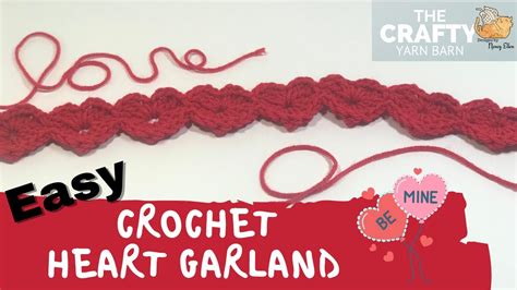 How To Crochet Heart Garland Tutorial For Beginners Youtube