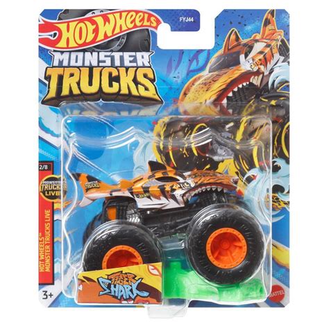Машинка Mattel Hot Wheels Монстр трак FYJ TIGER SHARK купить с доставкой по