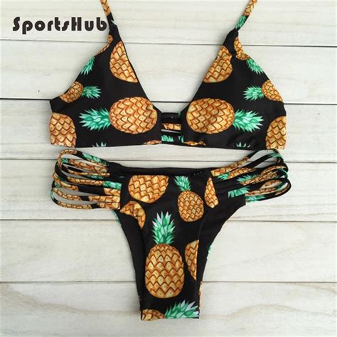 SPORTSHUB Sexy Bikinis Sets Wire Free Swimsuit Women Polyester Swimwear Female Bikini Beach