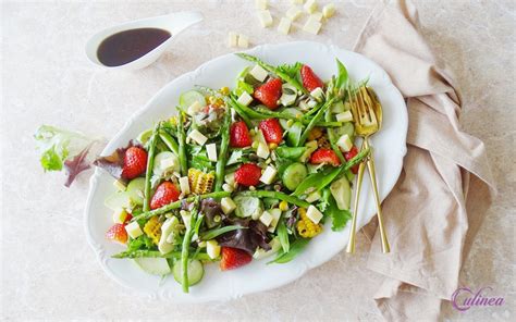 Salade Met Asperges Graskaas En Kruiden Culinea Nl