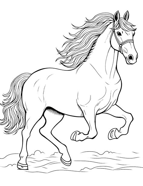 50 Horse Coloring Pages: Printable Cute Sheets