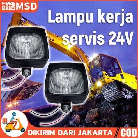 Jual LAMPU KERJA SOROT FORKLIFT DAN ALAT BERAT HALLOGEN 24 VOLT