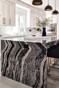 25+ Breathtaking Black Quartz Countertops | CountertopsNews