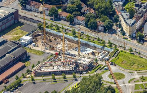 Bochum Aus Der Vogelperspektive Neubau Eines B Ro Und Gesch Ftshauses