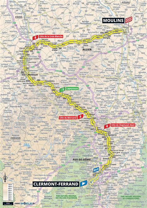 Tour de France 2023 stage 11 preview: Route map and profile of 180km from Clermont Ferrand to ...