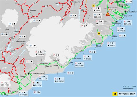 Road conditions in southeast Iceland | Road conditions in southeast ...