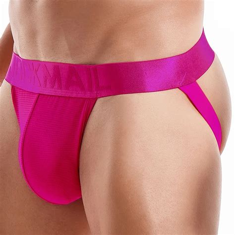 JOCKMAIL Gay Jockstraps Sexy Men S Thong Underpants Mesh Breathable Sports Party Male G String
