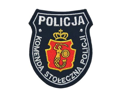 Emblemat naramienny Komenda Stołeczna Policji z rzepem cena i