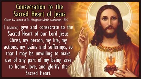 Consecration To The Sacred Heart Of Jesus With Prayers By St Margaret